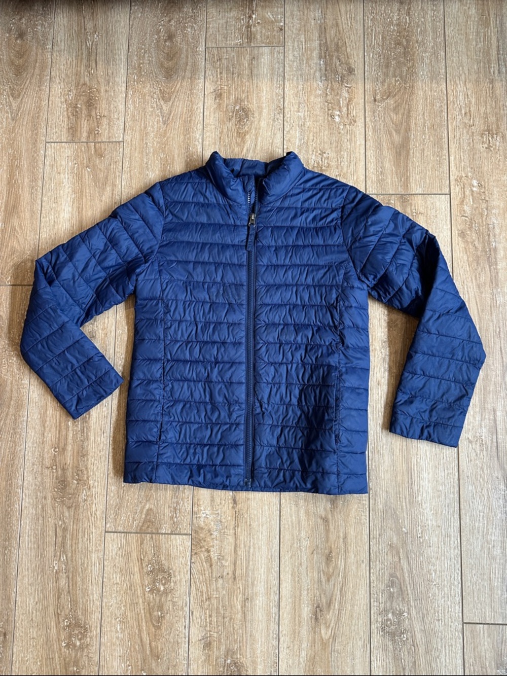 Lands End Boy’s Blue Puffer Jacket Size M  10 - 12